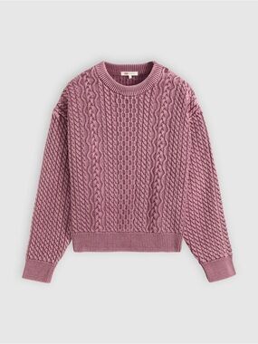 Levi’s Pink Cable Knit Crewneck Sweater — NWT, XS